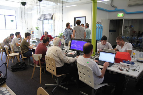 Makers at a recent OzberryPi Meetup